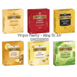 Trà túi lọc Twinings of London hộp to các vị