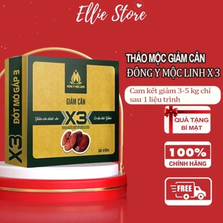 Giảm Cân Slim X3 Đông Y Mộc Linh Chính Hãng trà detox Giảm Cân cấp tốc