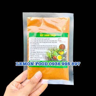 [Gói 50g] Bột dành dành nguyên chất 100% - Bột tạo màu vàng tự nhiên cho xôi vò, bánh trung thu, bánh trôi, mứt dừa