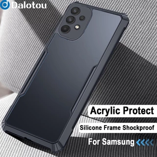 Ốp Điện Thoại Acrylic Trong Suốt Chống Sốc Cho Samsung Galaxy S22 S21 S20 FE Plus Ultra Note 20 Ultra