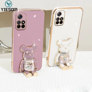 Ốp Điện Thoại Silicon Chống Sốc Có Giá Đỡ Hình Gấu Kaws Cho Xiaomi Redmi Note 11 10 Pro 11S 10S 4G 5G 9S 9 Pro