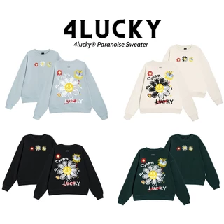 Áo sweater nam nữ 4lucky 6120 "CROWN", form rộng dày dặn ấm áp