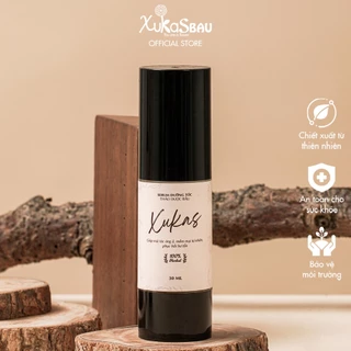 Serum Dưỡng Tóc thảo dược BAU,chăm sóc tóc nhuộm uốn khô xơ, phục hồi hư tổn, mái tóc óng ả, mềm mại tự nhiên XUKAS 30ml