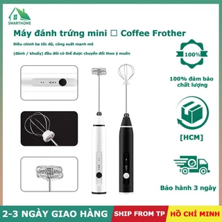 【HCM 24H/Giảm giá】Máy Đánh Trứng, Đánh Sữa Và Tạo Bọt Cafe Di Động Cầm Tay 3 Tốc