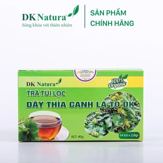 [CHÍNH HÃNG]Trà túi lọc dây thìa canh lá to DK ổn định đường huyết đạt organic