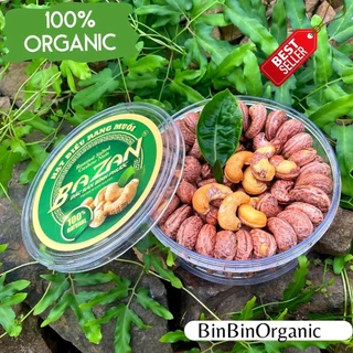 Hạt điều rang muối hộp tròn Bazan 500gram