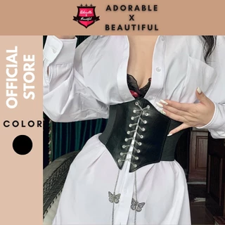 [Ảnh Thật]  Tổng Hợp Nịt Bụng Belt Bảng To, Corset Da Hack Eo Định Hình Vòng 2 [AdorablexBeautiful]