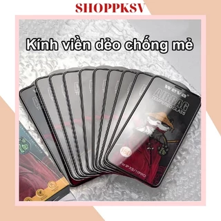 Cường Lực Chống Mẻ Viền Gấu Trúc Full Mã IPhone  6/7/8/X/Xs/Xs Max/11/12/13/14/Mini/Pro/Pro Max.