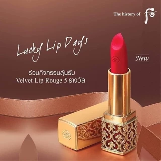 Son Nhung Lì Cao Cấp Hoàng Cung The history of Whoo Gongjinhyang Mi Velvet Lip Rouge