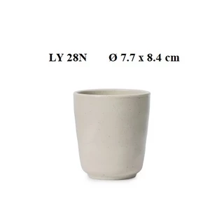 Bộ 2 Ly uống nước nhựa Melamine nhám nâu LY28N-230ml