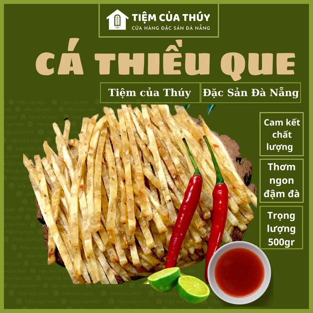 500Gr Cá Thiều Đặc Sản Đà Nẵng Tẩm Gia Vị Ăn Liền Thơm Ngon Chuẩn Vị Làm Quà, Ăn Vặt , Heathy