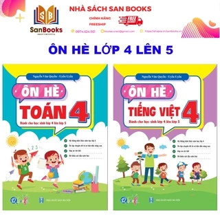 Sách - Combo Ôn Hè Toán và Tiếng Việt 4 - Chương Trình Mới - Dành cho học sinh lớp 4 lên 5 (2 cuốn)