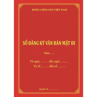 Sổ Đăng Ký Văn Bản Mật Đi