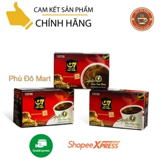 Cà Phê G7 Hòa Tan Đen Không Đường - Hộp 15 Gói 2gr Trung Nguyên