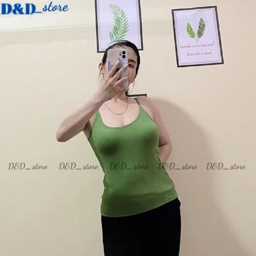 Áo thun ôm nữ 2 dây . Áo hai dây sát nách body màu trơn chất liệu cotton mềm mịn thoáng mát  -