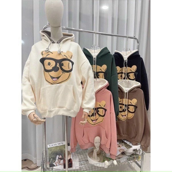 áo ấm Áo khoác nỉ 2 lớp form rộng Hàn Quốc cho mùa thu đông - Thời trang trẻ trung, siêu chất dành cho GenZ, Lana Fashio