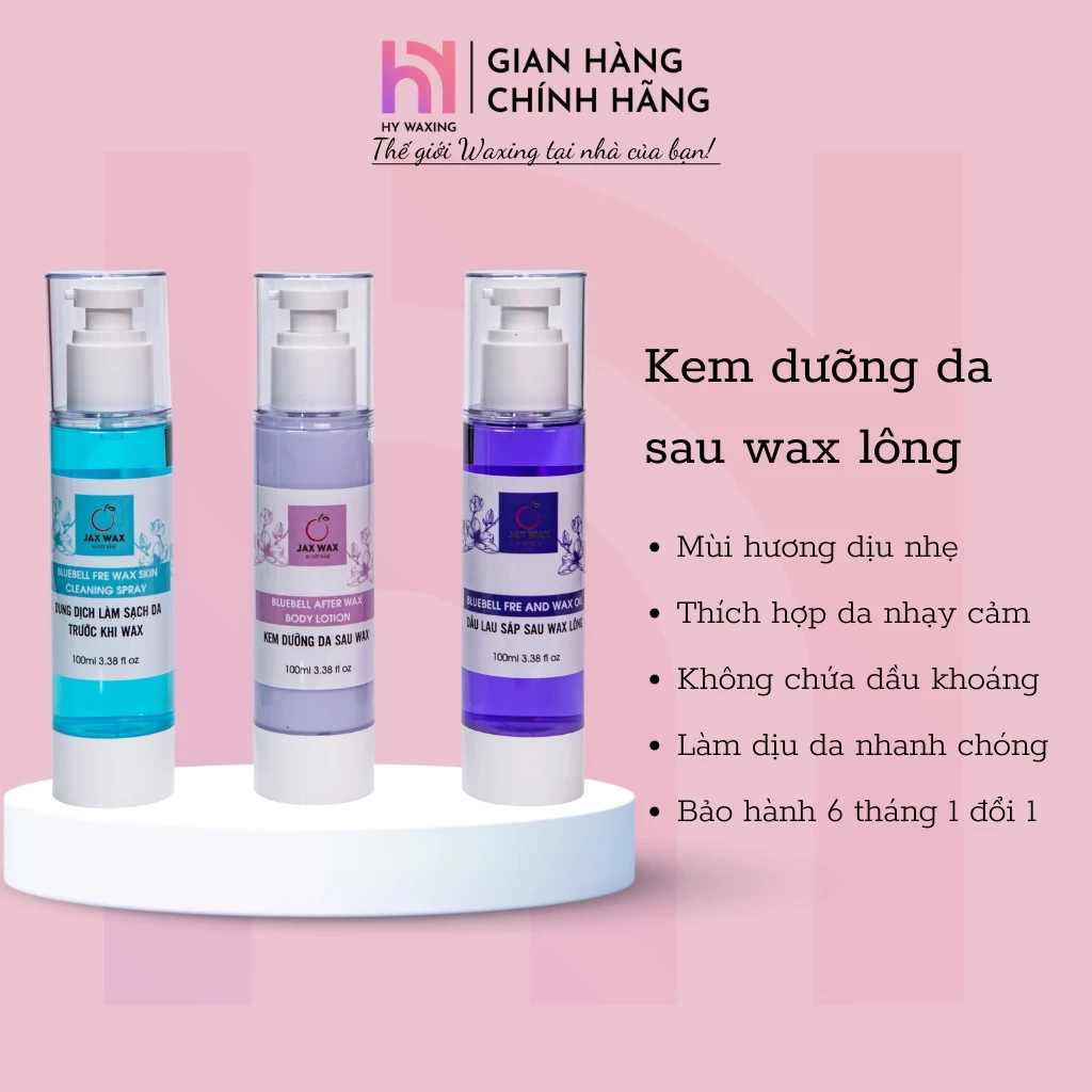[CHE TÊN] Kem Dưỡng Da Sau Wax Lông, Dung Dịch Vệ Sinh Da Trước Wax Triệt Lông HY WAXING 1014