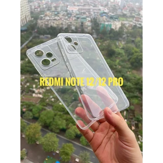 Ốp lưng dẻo Gor cho Xiaomi Redmi Note 12, Note 12 Turbo, Note 12 Pro/ Speed Trong Suốt Chính Hãng Gor, khoét mắt Camera