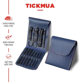 Bộ dụng cụ chăm sóc móng bền chắc, siêu bén bằng thép không gỉ tặng bao da sang trọng - FREESHIP - TICKMUA - LD028