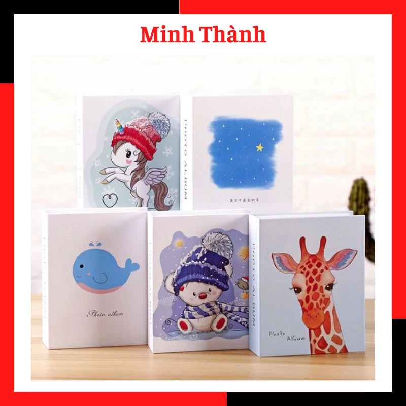 Album đựng ảnh 10x15 đựng được 100 tấm bìa nhiều mẫu xinh