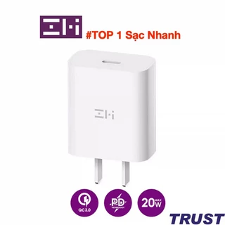 [Mã ELMS10 giảm 6% đơn 50K] Củ sạc nhanh Xiaomi Youpin ZMI HA716 PD 20W Cổng USB-C Type C có MFi cao cấp chính hãng
