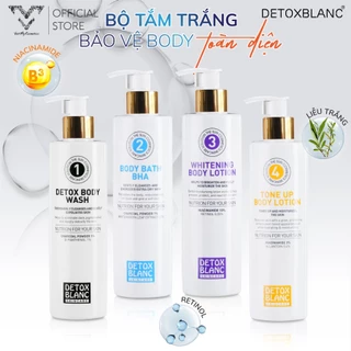 BỘ TẮM TRẮNG BODY DETOX BLANC THAN HOẠT TÍNH TRẮNG TOÀN DIỆN X4