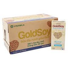 THÙNG SỮA ĐẬU NÀNH GOLD SOY GIÀU ĐẠM KHÔNG ĐƯỜNG - HỘP GIẤY 1L