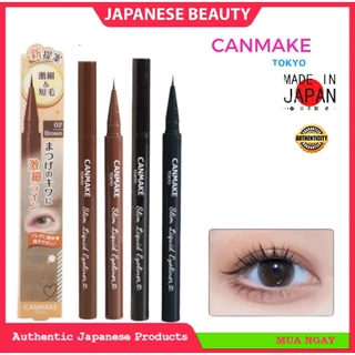 [Hàng Siêu Thị Nhật] Kẻ mắt nước Canmake Slim Liquid Eyeliner không lem, không trôi