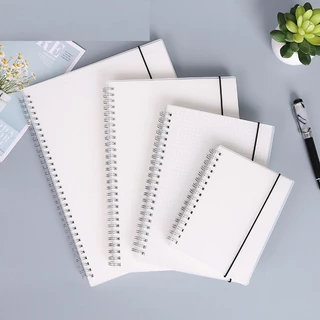 Sổ lò xo inox không gỉ 160 trang, sổ tay ghi chép còng khổ A4 A5 B5 sổ planner bullet journal - Lion House