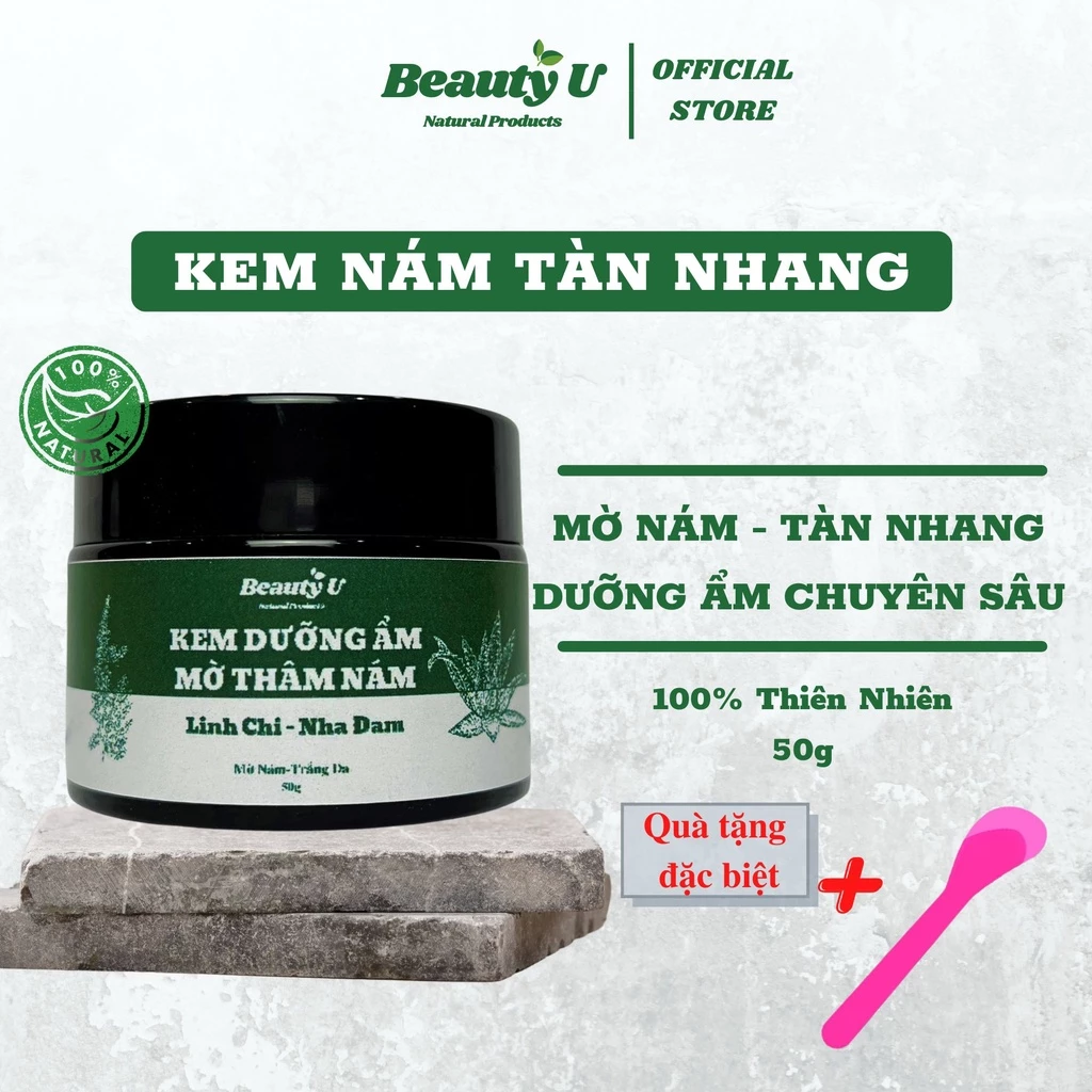 Kem Nám Tàn Nhang Dưỡng Ẩm Trắng Da Ngừa Lão Hóa BeautyU 50g