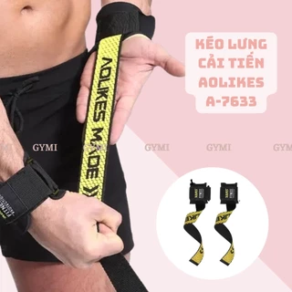 [1 Đôi] Dây Kéo Lưng Cải Tiến Aolikes AL-7633 | Quấn Cổ Tay Nâng Tạ, Đu Xà, Tập Gym Chính Hãng