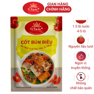 Gia vị nấu bún riêu nêm sẵn Titom gói 55g dùng nấu nước lèo bún riêu cua