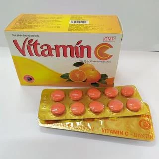 Viên uống bổ sung Vitamin C DAKTIN (Hộp 100 viên) Hỗ trợ nâng cao sức đề kháng cho cơ thể.