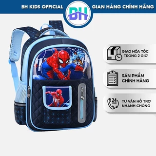 Balo chống thấm nước học sinh tiểu học, hoạt hình 3D BH Kids, có nhiều ngăn, phù hợp cho bé từ lớp 1- lớp 6 - BHS08