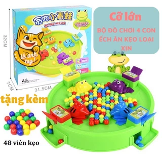 Bộ đồ chơi ếch ăn kẹo Lê Anh Shop bộ ếch nhiều bi cho cả gia đình 4 người chơi