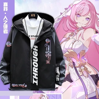 Áo Khoác hoodie Honkai Tác Động 3 Áo Khoác hersscher Của Con Người elysia mobius pardofelis