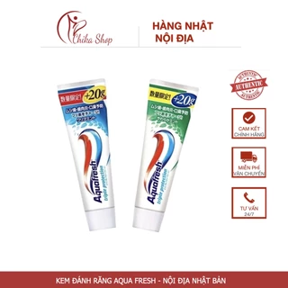 KEM ĐÁNH RĂNG AQUAFRESH NỘI ĐỊA NHẬT BẢN 160G Tặng 20g