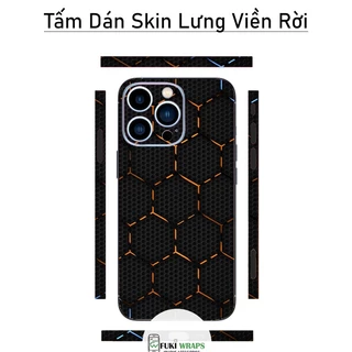 Tấm dán Skin Mặt Sau Cube FULL VIỀN Dành Cho 14prm, 13prm , 12prm , 11prm , x , xsm , ip11 , ip12 , ip13 - FukiShop