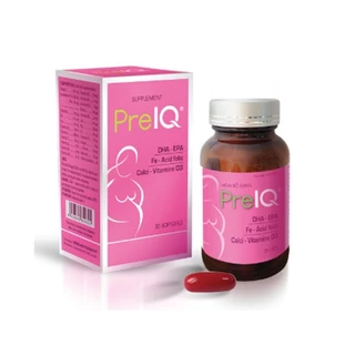 Bổ bầu tổng hợp PreIQ- bổ sung DHA và vitamin cho phụ nữ có thai, sau sinh và cho con bú. (lọ 30 viên)