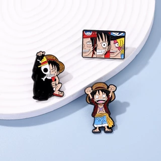 Huy Hiệu Cài Áo Hình Nhân Vật Luffy Trong Phim One Piece