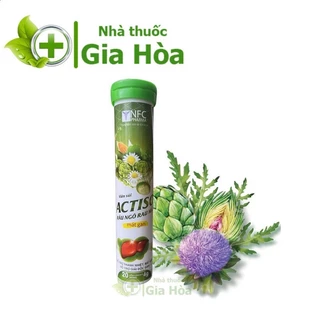 Viên sủi Actiso Râu Ngô Rau Má, bổ sung vitamin B, C, PP thanh nhiệt, giải độc gan, lợi mật, tăng cường chức năng gan