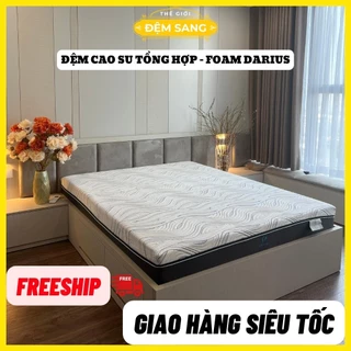 Đệm cao su tổng hợp - foam vải mát tiêu chuẩn MỸ nệm ngủ êm ái với ruột nệm cao su non thoáng khí FOAM 108