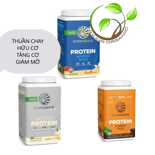 Bột đạm thực vật protein hữu cơ Sunwarrior tập gym, bà bầu, kém ăn