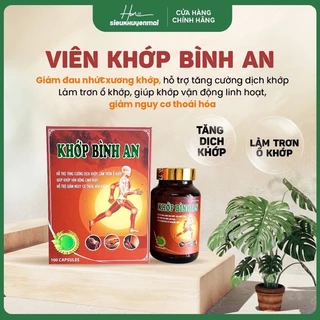 Khớp Bình An, Bổ Sung Chất Dinh Dưỡng Cho Hệ Xương Khớp, Hộp 100 viên