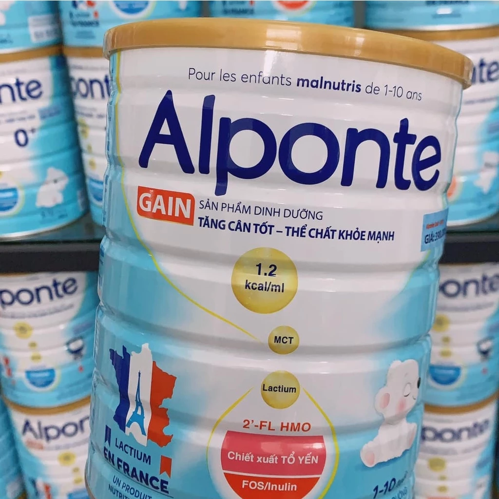 Sữa Bột Alponte Gain 0+, 1+900g (HSD 2026)