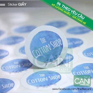 Tem Nhãn Sticker Decal giấy dán In theo yêu cầu