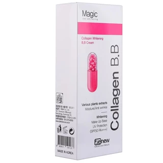 Hàng Chính Hãng- Kem trang điểm, che khuyết điểm dưỡng trắng BB Collagen Benew Magic Hàn quốc 30g/Tuýp