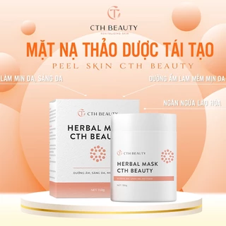 Mặt nạ Herbal Mask CthBeauty Hỗ Trợ Tái Tạo Giảm Thâm Mụn Dưỡng Trắng Sáng Mịn Da 150g