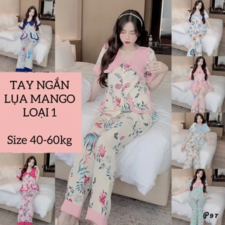 pijama nữ tay ngắn phối túi bèo, đồ bộ pijama nữ hot nhất hiện nay, đồ bộ mặc nhà giá rẻ free ship, pijama tay ngắn hot