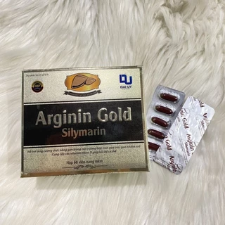 Bổ gan ARGININ GOLD SILYMARIN hộp 60 viên - lợi mật - tăng cường chức năng gan - giải độc gan